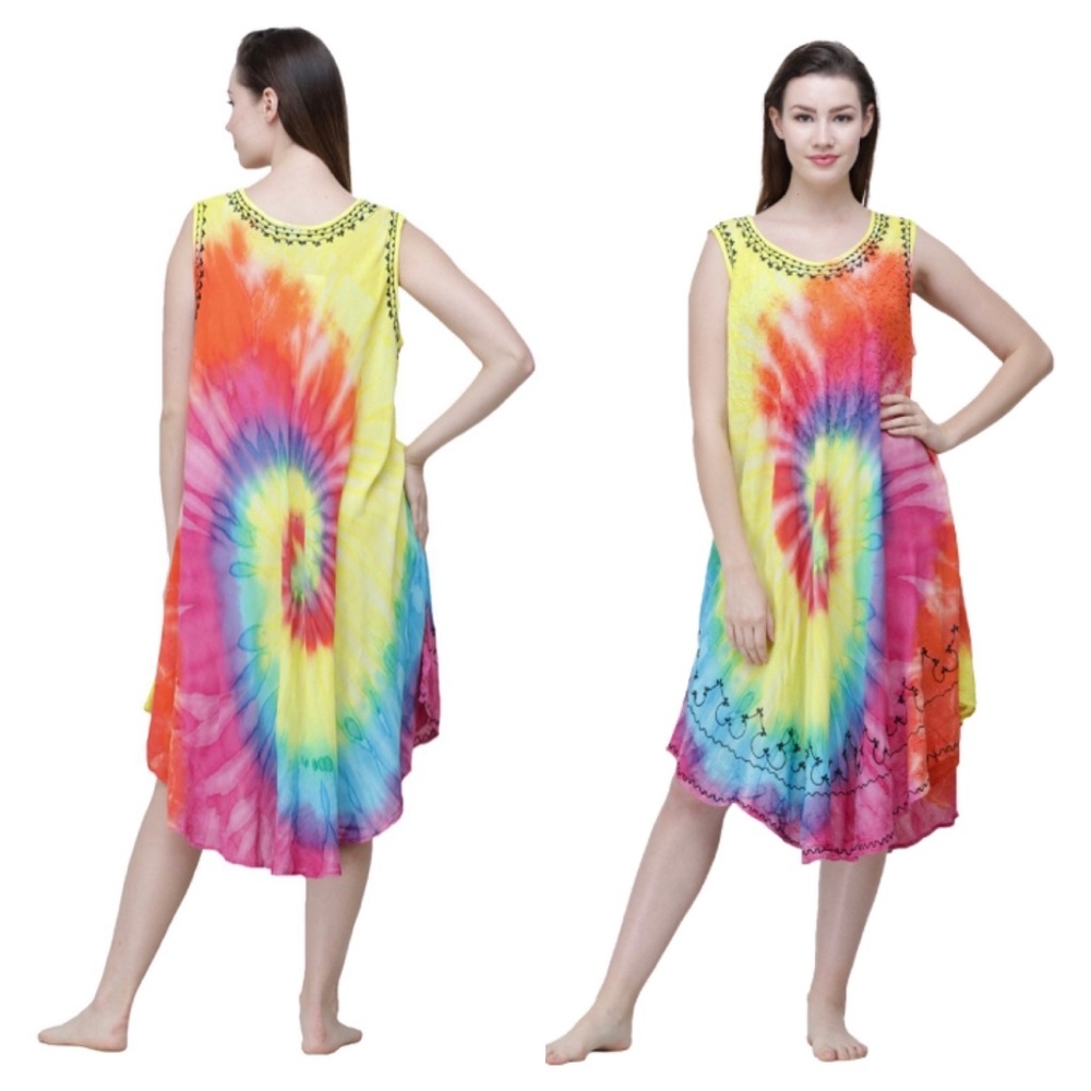 RIMA Beachworld tie-dye bata beach dress